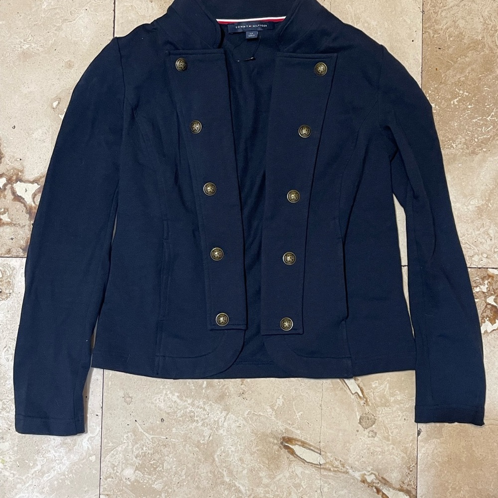 Tommy Hilfiger Blue Blazer with Structured Silhouette
